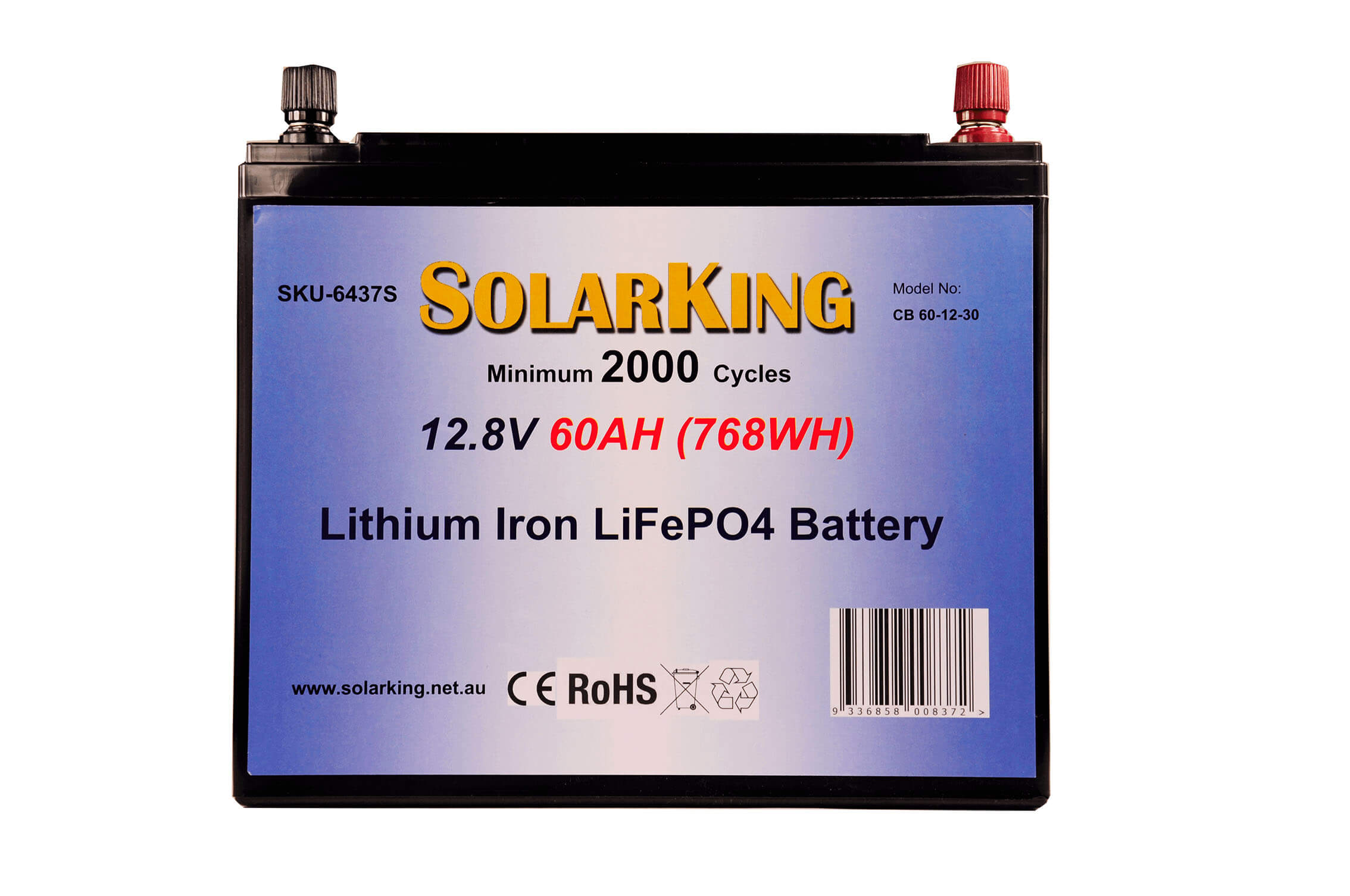 60AH Lithium Iron SolarKing Battery CB-60-12-30