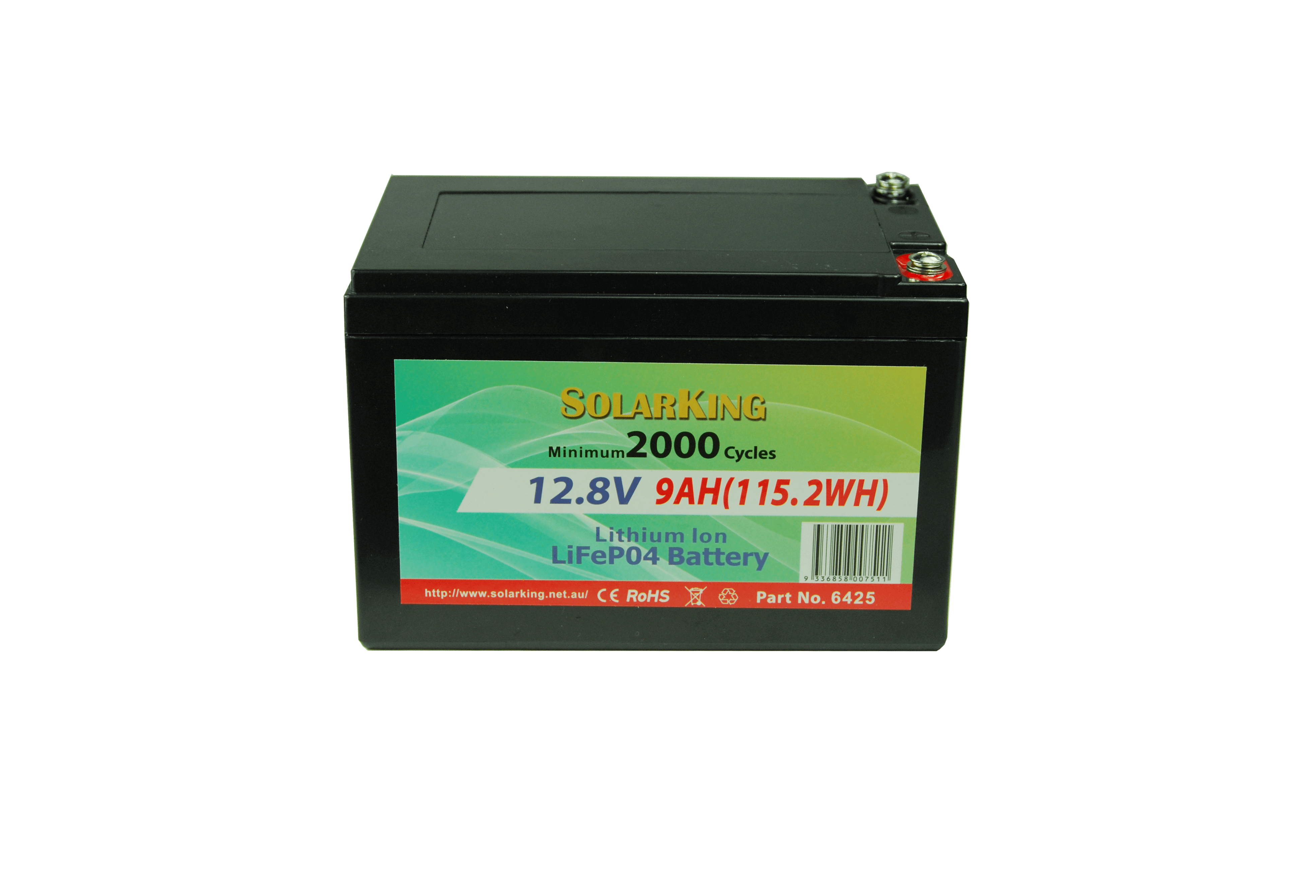 12.8V 9AH Lithium LiFe PO4 SolarKing Battery  LB-9-12-10