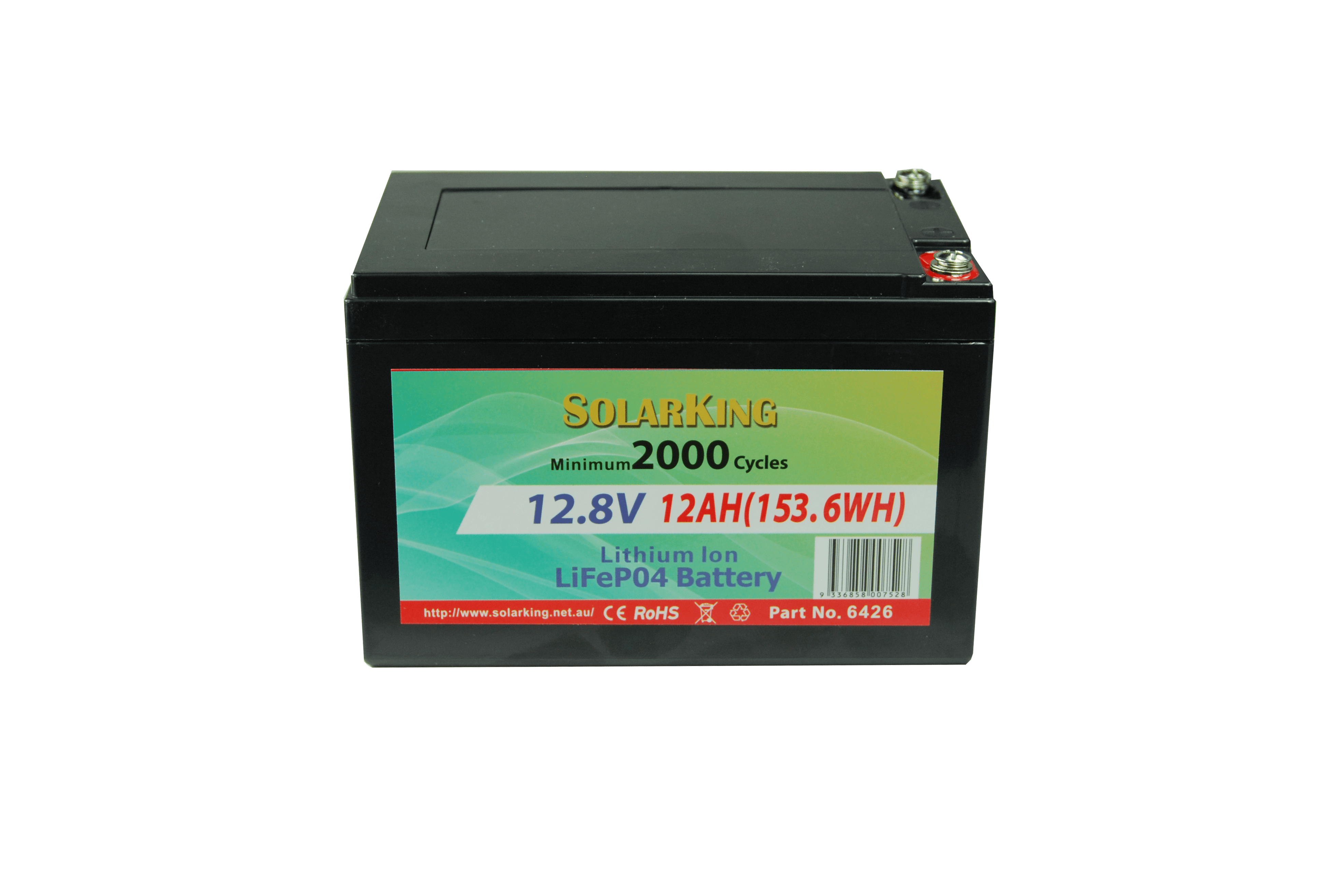 12.8V 12AH Lithium LiFe PO4 SolarKing Battery  LB-12-12-10
